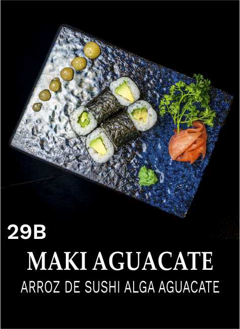 MAKI AGUACATE 6 PIEZAS